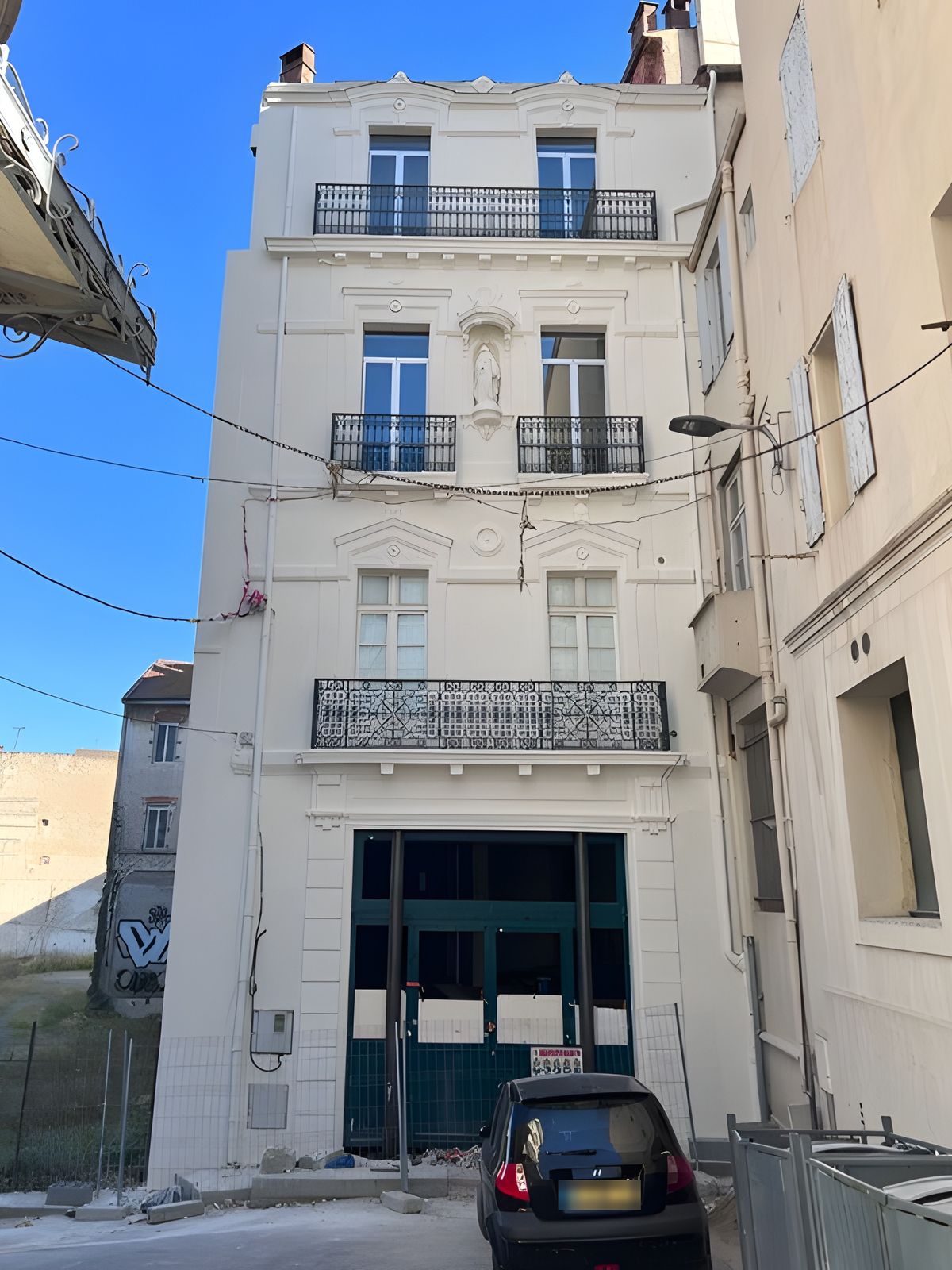 Béziers, projet Saint-Saëns, façade après ravalement